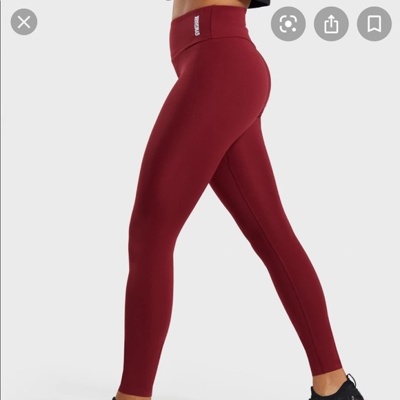 Gymshark Pants - Gymshark Training Leggings in Claret